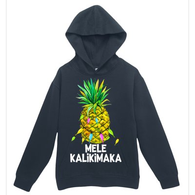 Mele Kalikimaka Pineapple Christmas lights Urban Pullover Hoodie