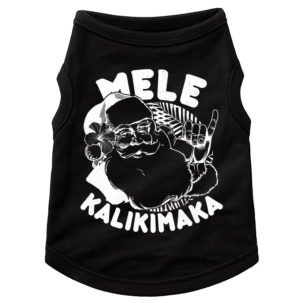 Mele Kalikimaka Santa Claus Doggie Tank