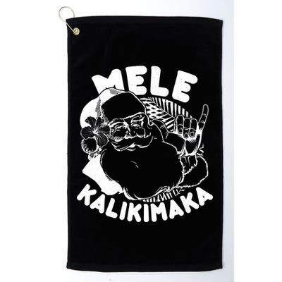 Mele Kalikimaka Santa Claus Golf Towel