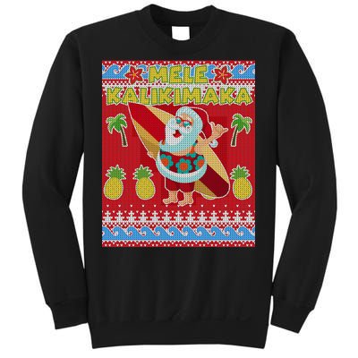 Mele Kalikimaka Santa Ugly Christmas Sweatshirt