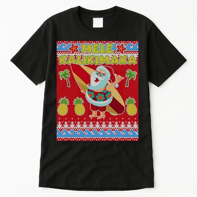 Mele Kalikimaka Santa Ugly Christmas Tall T-Shirt