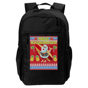 Mele Kalikimaka Santa Ugly Christmas Daily Commute Backpack