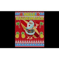 Mele Kalikimaka Santa Ugly Christmas Bumper Sticker