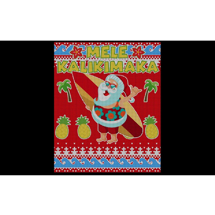 Mele Kalikimaka Santa Ugly Christmas Bumper Sticker