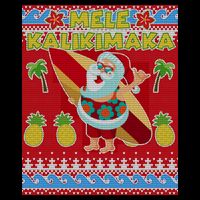 Mele Kalikimaka Santa Ugly Christmas Bucket Hat