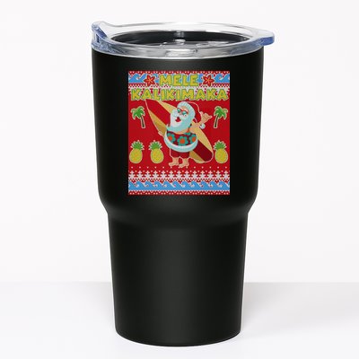 Mele Kalikimaka Santa Ugly Christmas Tumbler