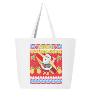 Mele Kalikimaka Santa Ugly Christmas 25L Jumbo Tote