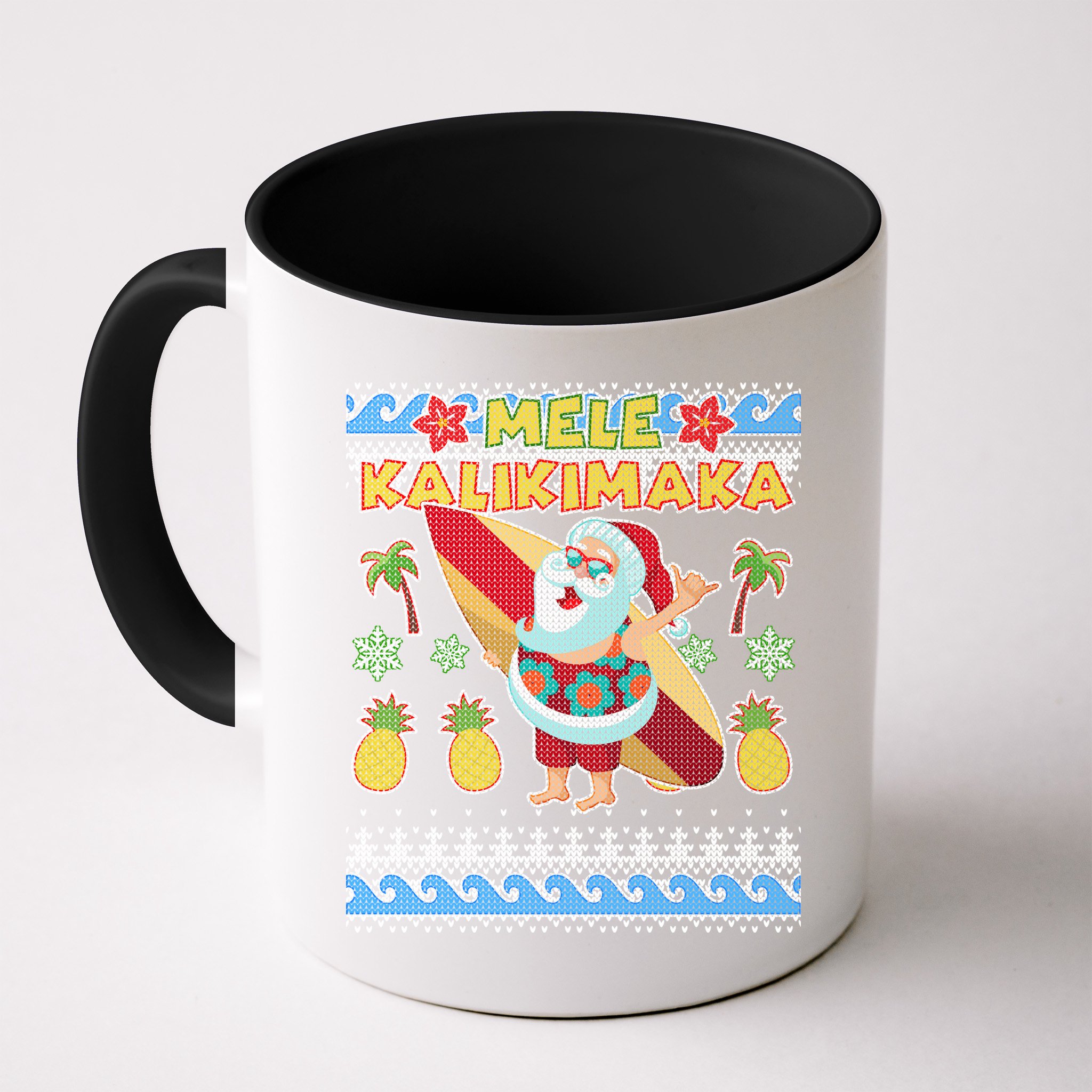 Mele Kalikimaka Santa Ugly Christmas Hawaiian Mug
