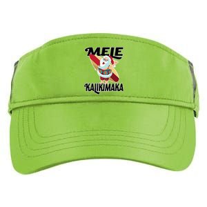 Mele Kalikimaka Surfing Santa Christmas Adult Drive Performance Visor