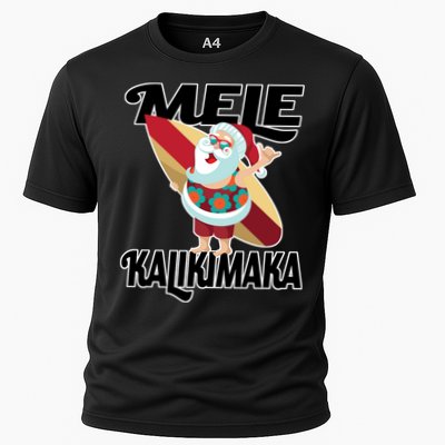 Mele Kalikimaka Surfing Santa Christmas Performance Shirt