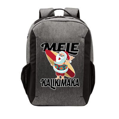 Mele Kalikimaka Surfing Santa Christmas Vector Backpack
