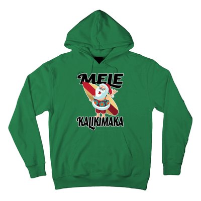 Mele Kalikimaka Surfing Santa Christmas Hoodie