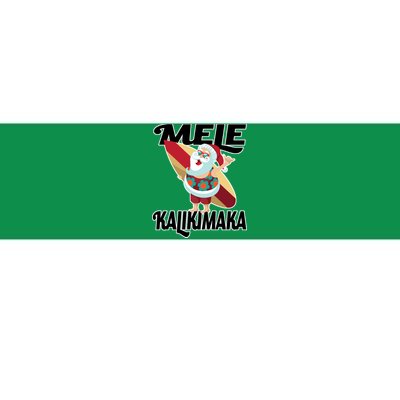 Mele Kalikimaka Surfing Santa Christmas Bumper Sticker