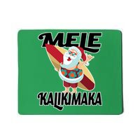 Mele Kalikimaka Surfing Santa Christmas Mousepad