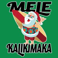 Mele Kalikimaka Surfing Santa Christmas Toddler T-Shirt