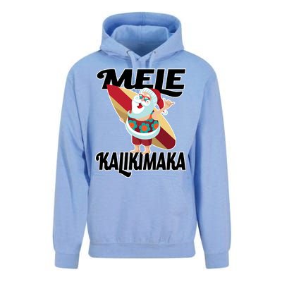 Mele Kalikimaka Surfing Santa Christmas Unisex Surf Hoodie