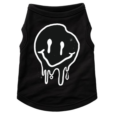 Melting Black And White Smile Face Doggie Tank