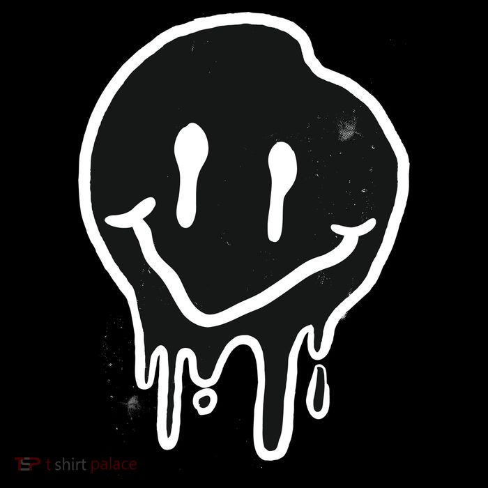 Melting Black And White Smile Face Premium T-Shirt