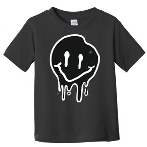 Melting Black And White Smile Face Toddler T-Shirt