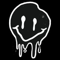 Melting Black And White Smile Face Kids T-Shirt