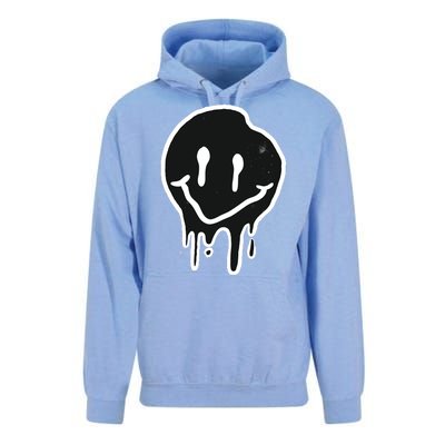 Melting Black And White Smile Face Unisex Surf Hoodie