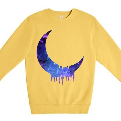 Melting Moon  Premium Crewneck Sweatshirt