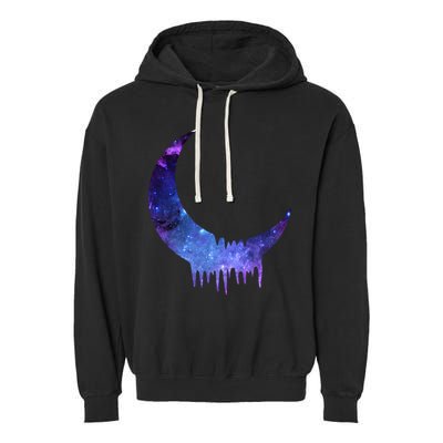 Melting Moon  Garment-Dyed Fleece Hoodie