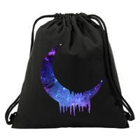 Melting Moon  Drawstring Bag