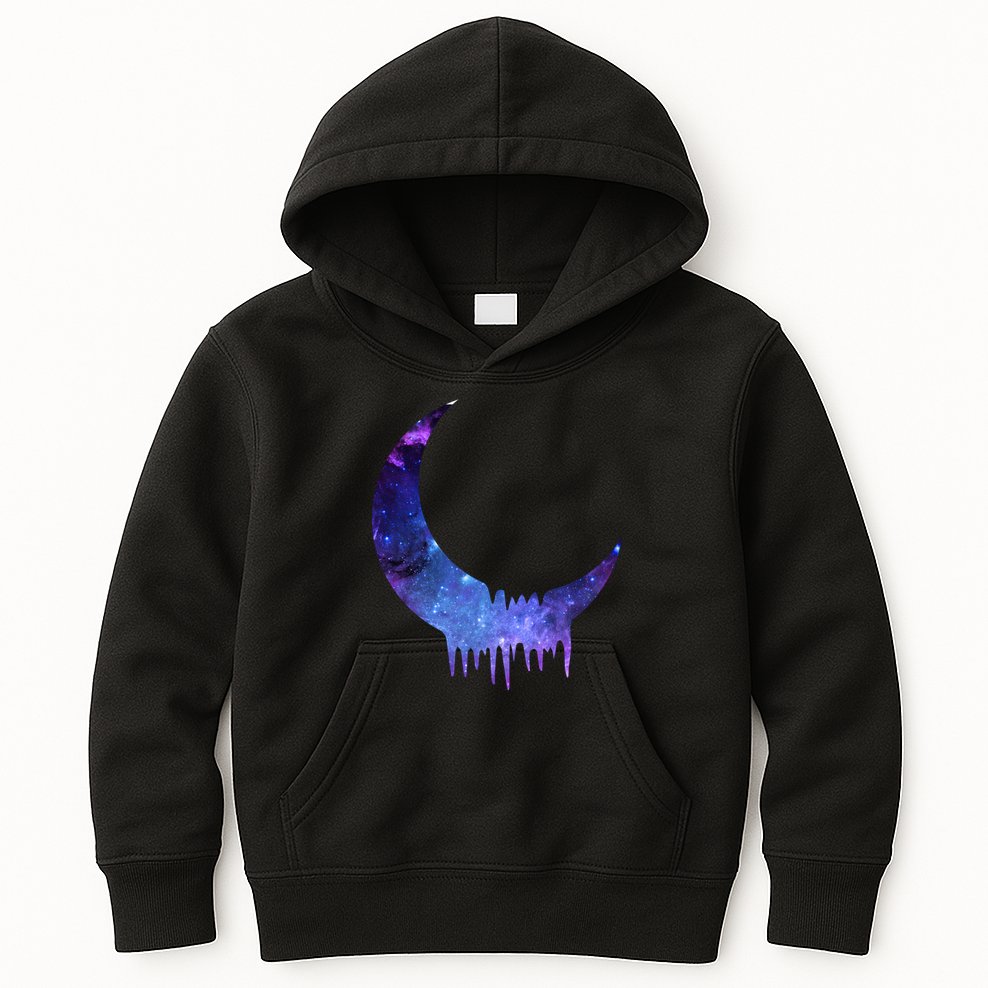 Melting Moon  Kids Hoodie