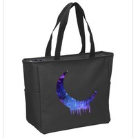 Melting Moon  Zip Tote Bag