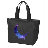 Melting Moon  Zip Tote Bag