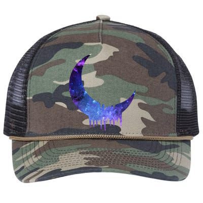 Melting Moon  Retro Rope Trucker Hat Cap