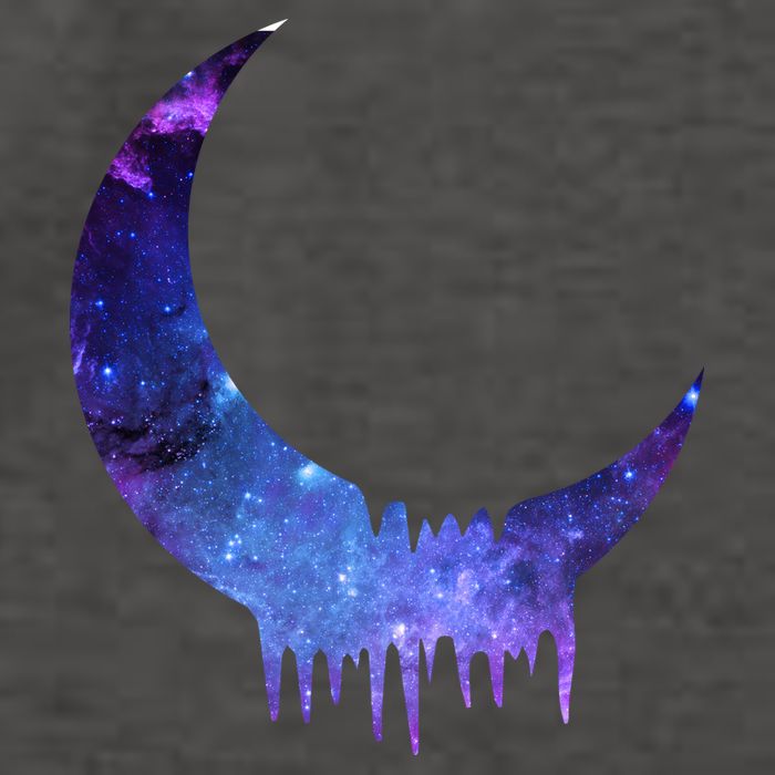 Melting Moon  Vector Backpack