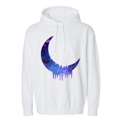 Melting Moon  Garment-Dyed Fleece Hoodie