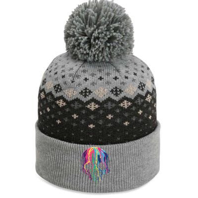 Melting Skull The Baniff Cuffed Pom Beanie