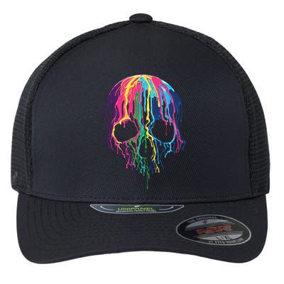 Melting Skull Flexfit Unipanel Trucker Cap