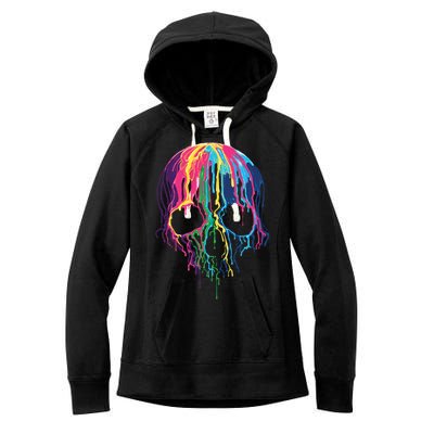 Melting Skull Women's Fleece Hoodie