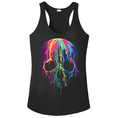 Melting Skull Ladies PosiCharge Competitor Racerback Tank