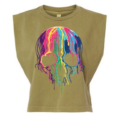 Melting Skull Garment-Dyed Women's Muscle Tee