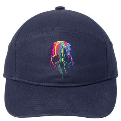 Melting Skull 7-Panel Snapback Hat