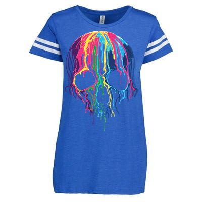 Melting Skull Enza Ladies Jersey Football T-Shirt