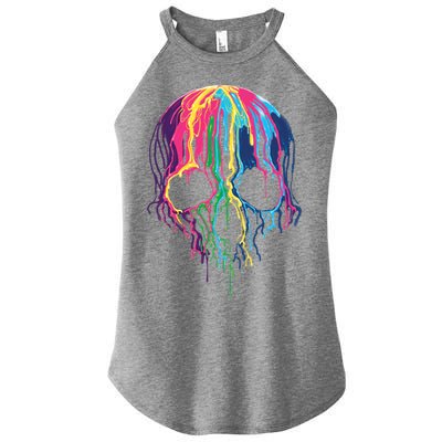 Melting Skull Women's Perfect Tri Rocker Tank