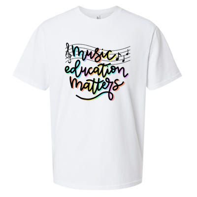 Music Education Matters Music Teacher Appreciation Women Sueded Cloud Jersey T-Shirt