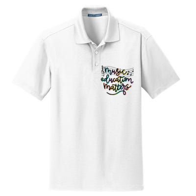 Music Education Matters Music Teacher Appreciation Women Dry Zone Grid Polo