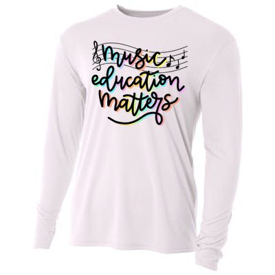 Music Education Matters Music Teacher Appreciation Women Cooling Performance Long Sleeve Crew