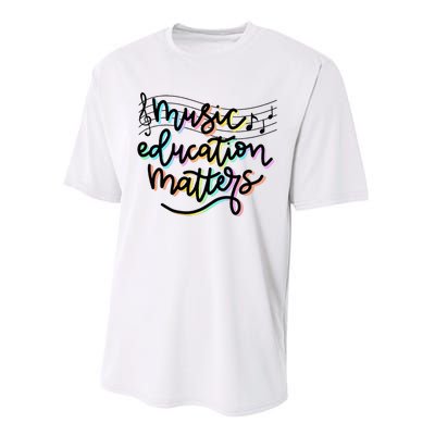 Music Education Matters Music Teacher Appreciation Women Performance Sprint T-Shirt