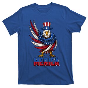 Merica Eagle Mullet 4th Of July American Flag Usa Cool Gift T-Shirt