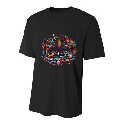 Madrid Espana Madrid Spain Sport Club Youth Performance Sprint T-Shirt