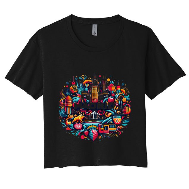 Madrid Espana Madrid Spain Sport Club Crop Top