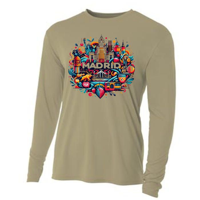 Madrid Espana Madrid Spain Sport Club Cooling Performance Long Sleeve Crew